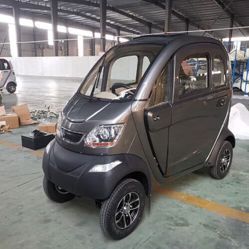 All-Season Enclosed Mobility Scooter - Red - With Winter Heater
